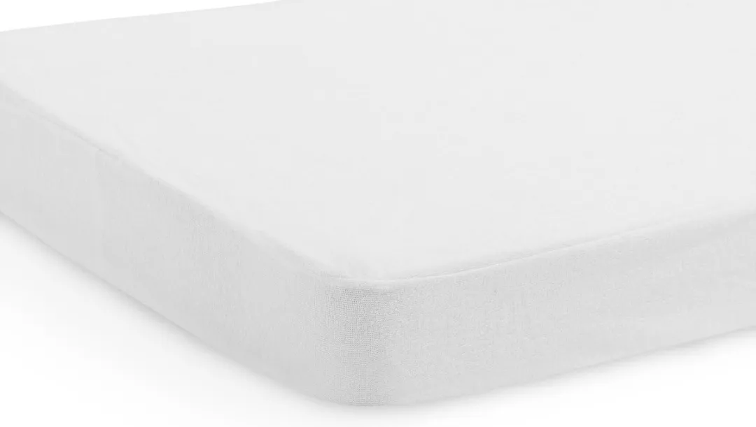 Jollein Baby Hoeslaken Ledikant 60x120cm - Wit - Waterdicht