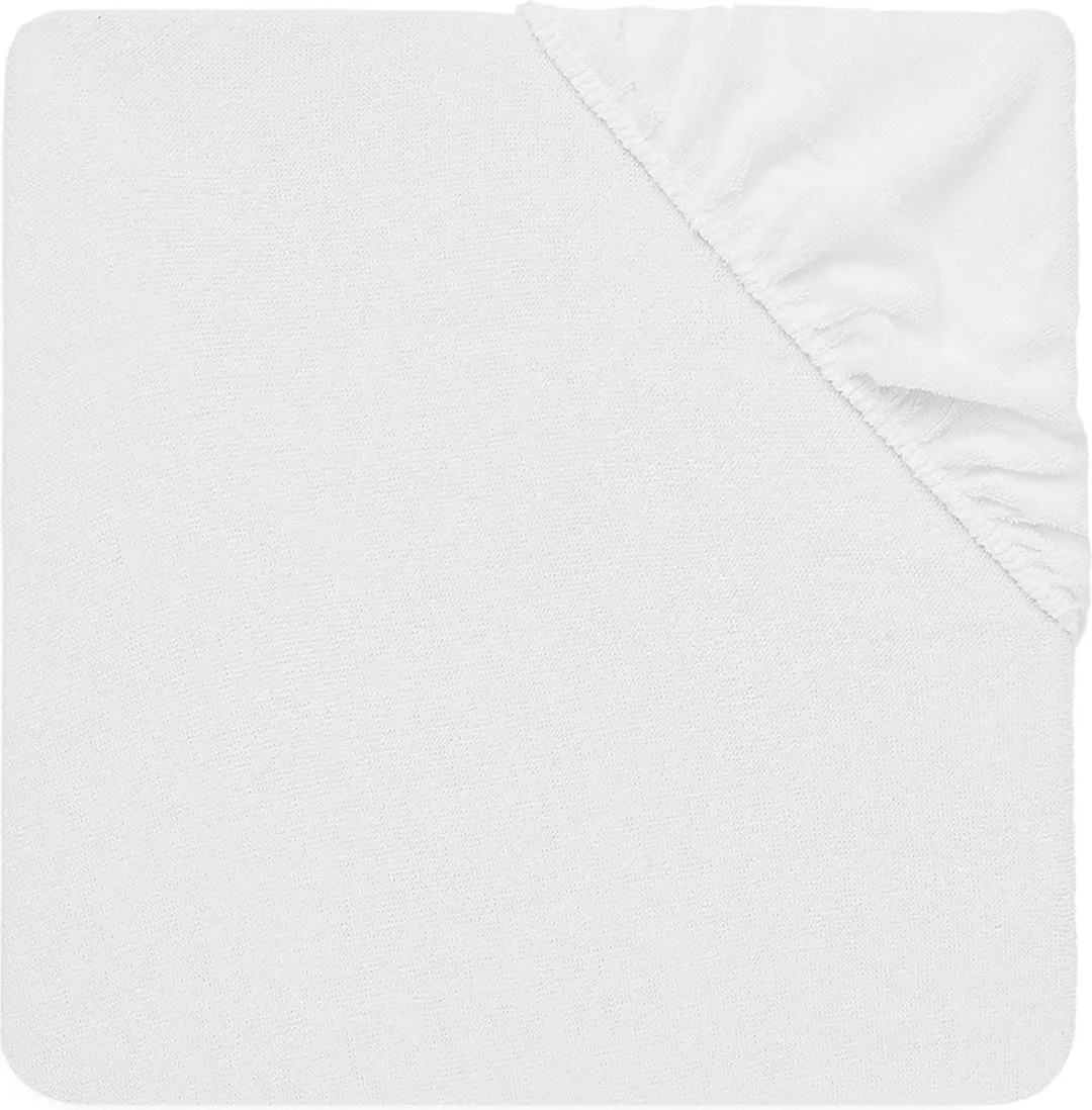 Jollein Baby Hoeslaken Ledikant 60x120cm - Wit - Waterdicht