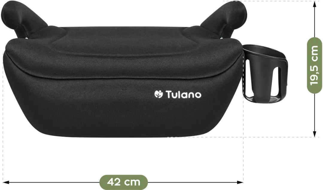 Tulano Cabby 20 Autostoel Verhoger i-Size 125–150cm - Zwart