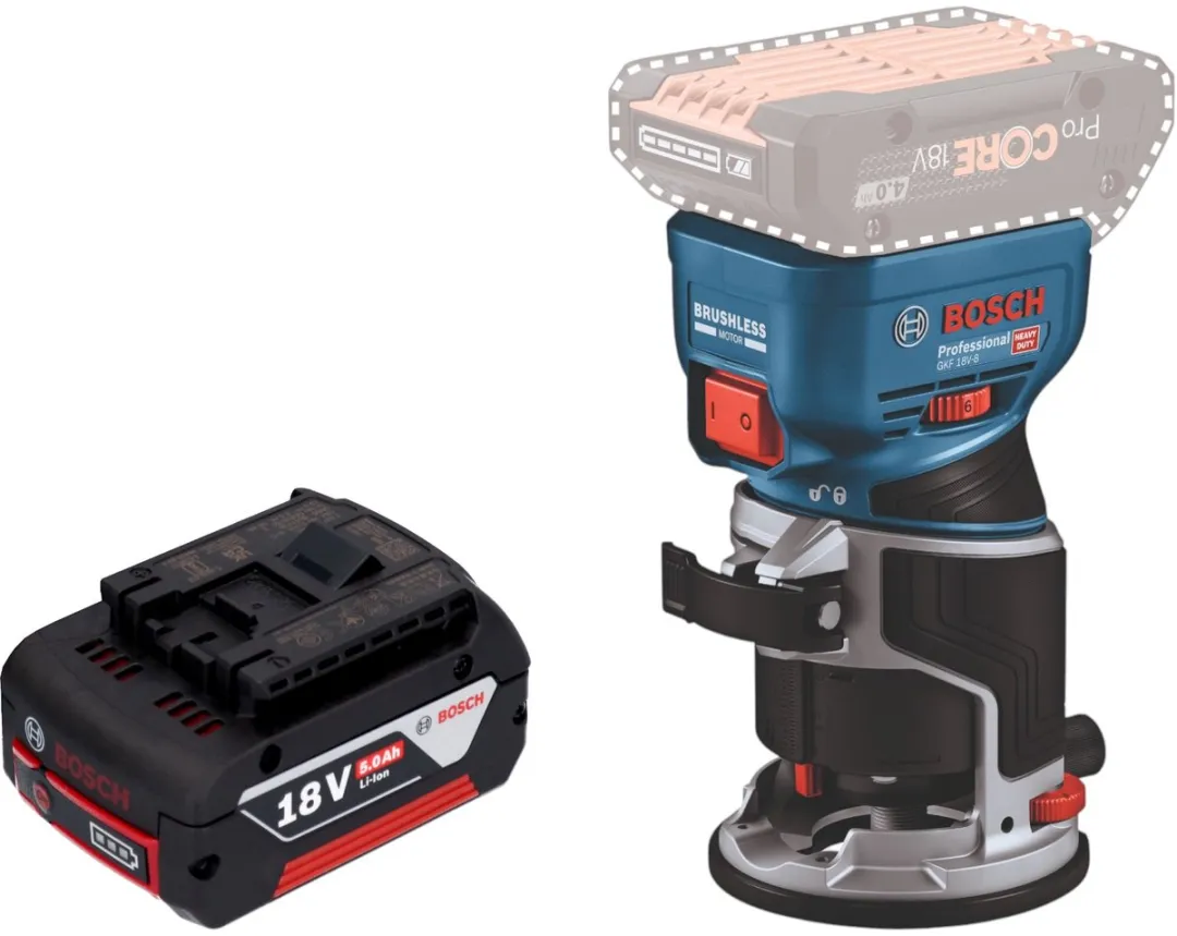Bosch Professional GKF 18V-8 Accukantenfrees 8mm