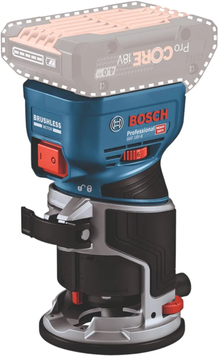 Bosch Professional GKF 18V-8 Accukantenfrees 8mm - 1x 5,0Ah Accu - afbeelding 5 van 6