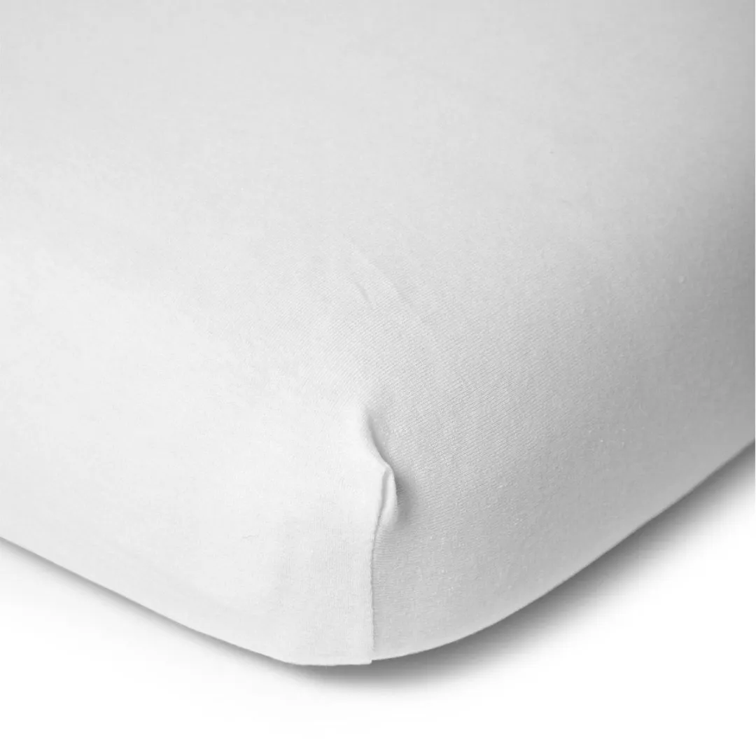 Childhome Hoeslaken Tienerbed 90x200cm - Jersey - Wit
