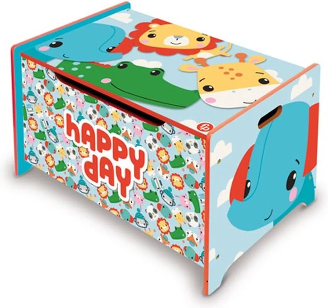 Fisher-price Opbergbank Happy Day 60 X 56 Cm Hout 3-delig