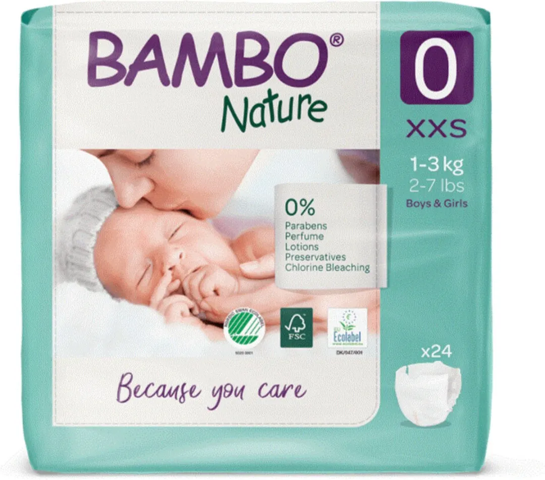 BAMBO Nature Luiers Maat 0 24 Stuks