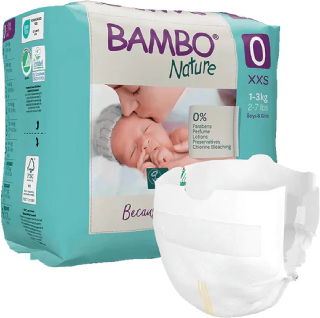 BAMBO Nature Luiers Maat 0 24 Stuks