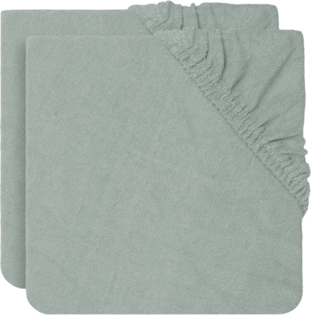 Jollein Aankleedkussenhoes Badstof 50x70cm - Ash Green - 2 Stuks
