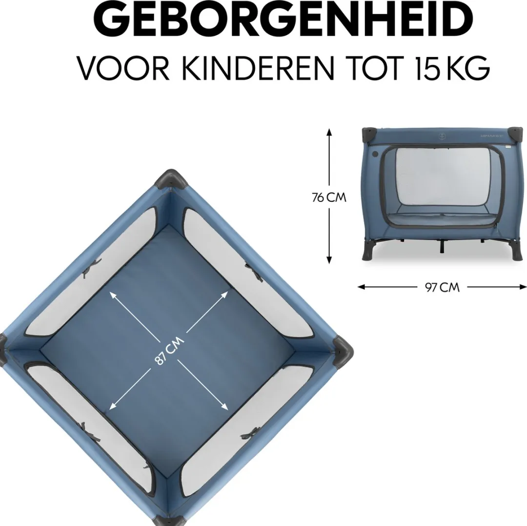 Hauck Sleep N Play SQ Campingbedje - Dark Blue