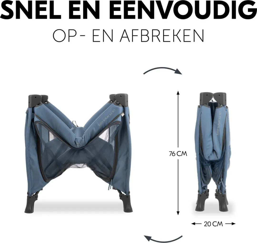 Hauck Sleep N Play SQ Campingbedje - Dark Blue
