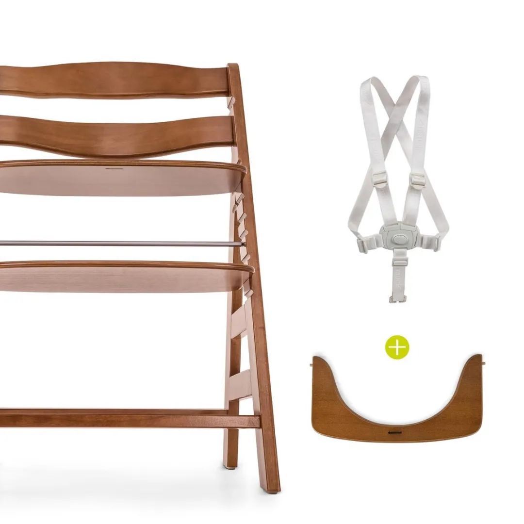 Hauck Alpha+ Kinderstoel Walnoot - FSC Beukenhout
