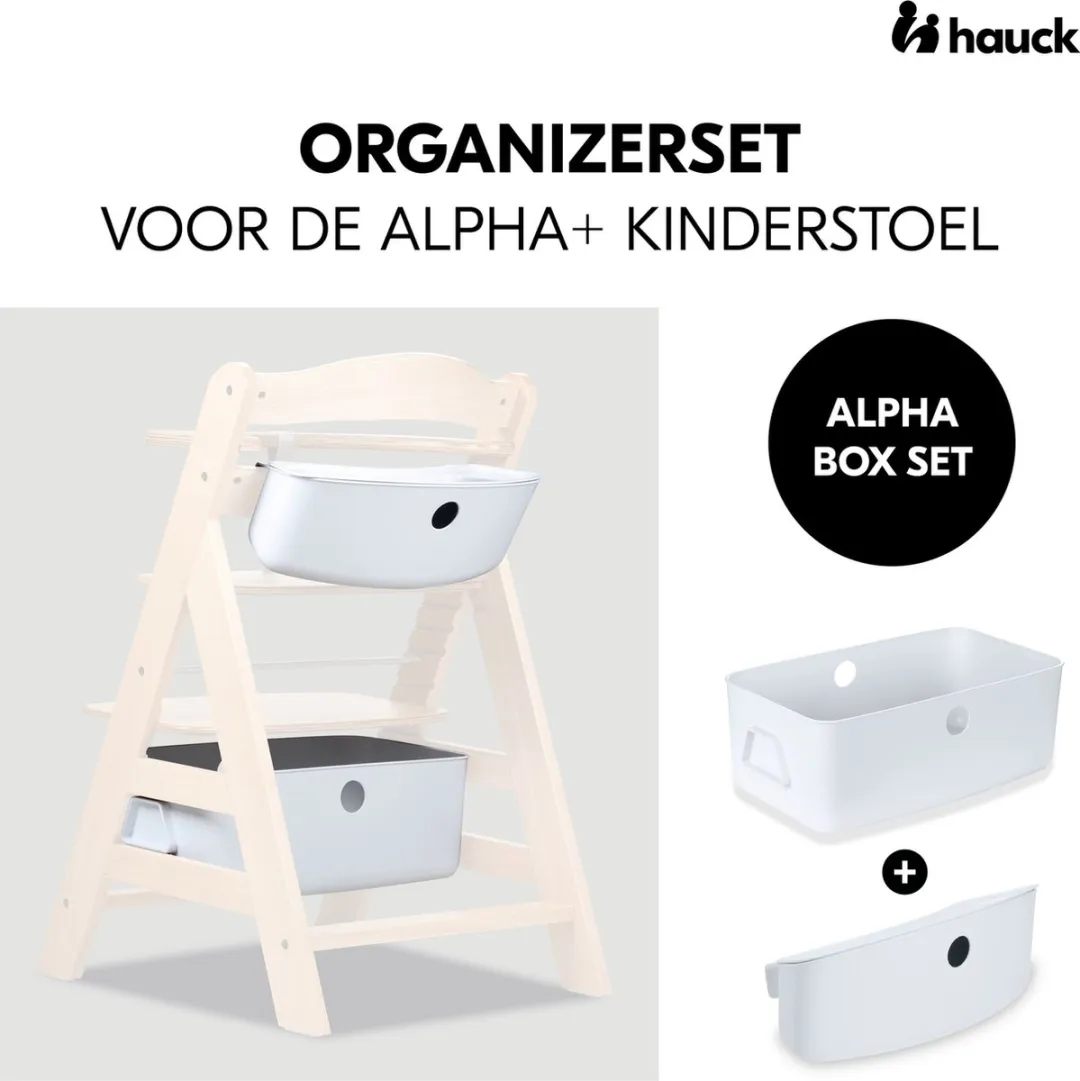 Hauck Alpha Box Set Kinderstoel Organizer - Wit - afbeelding 6 van 6