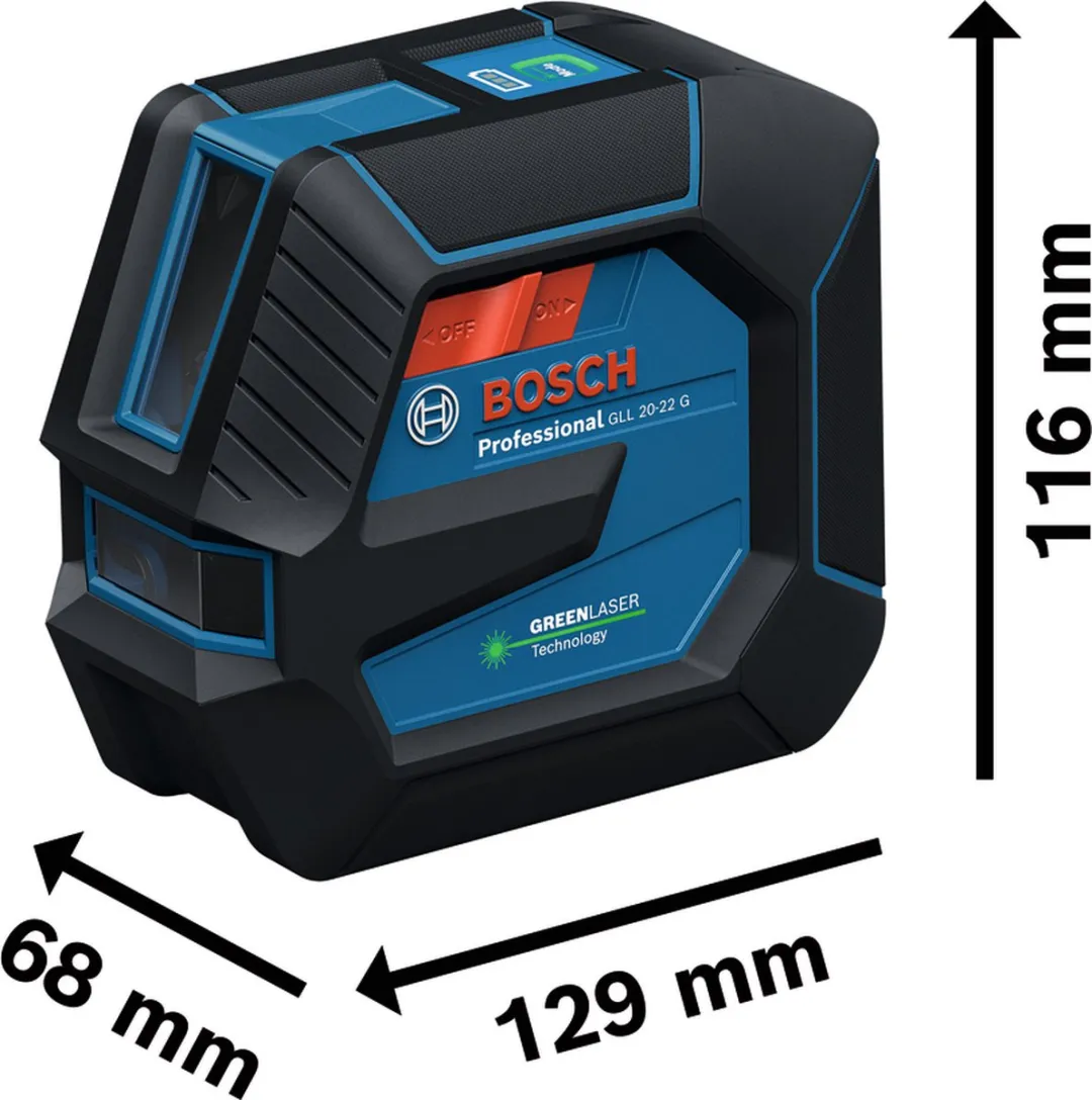 Bosch Professional GLL 20-22 G Lijnlaser - 4x AA Batterijen - Groen