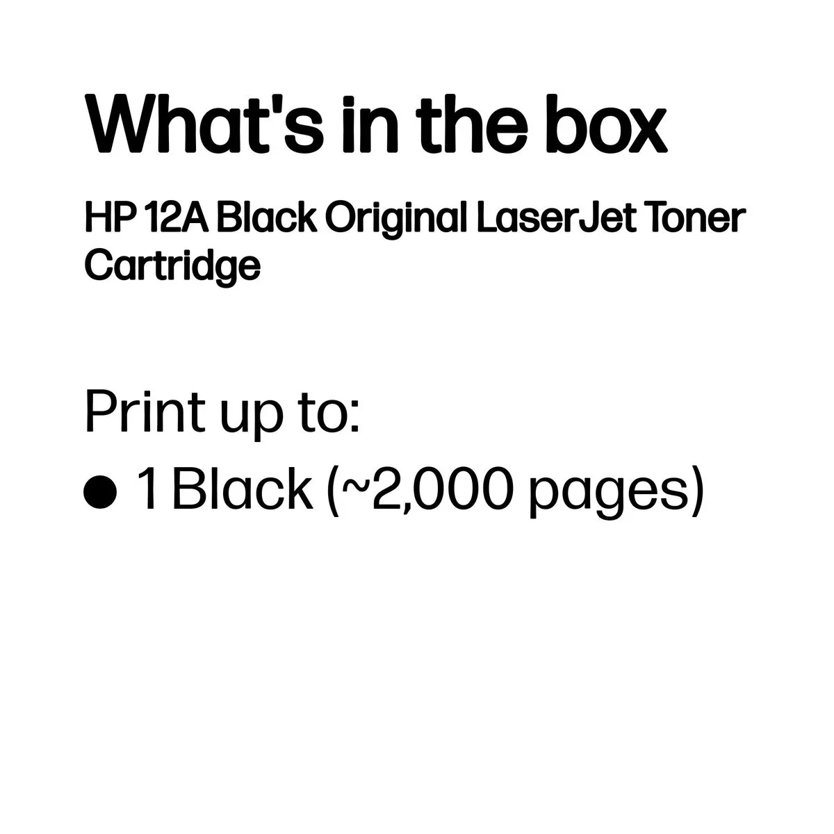 HP 12A Q2612A Tonercartridge - Zwart