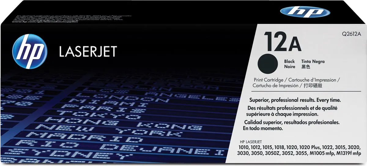 HP 12A Q2612A Tonercartridge - Zwart