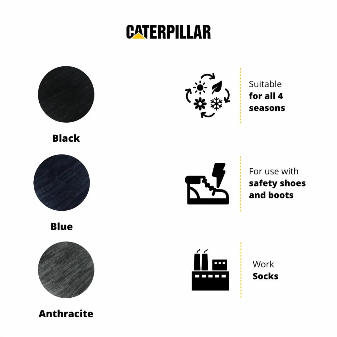 Caterpillar Premium Werksokken 12 Paar - Zwart - 43-46