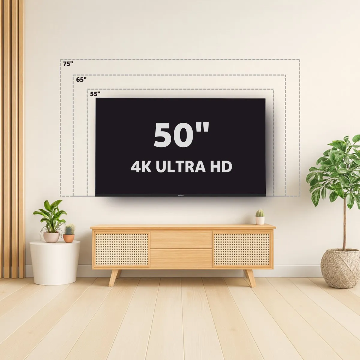 Salora FOD50UV 50 Inch Smart TV 4K - Zwart