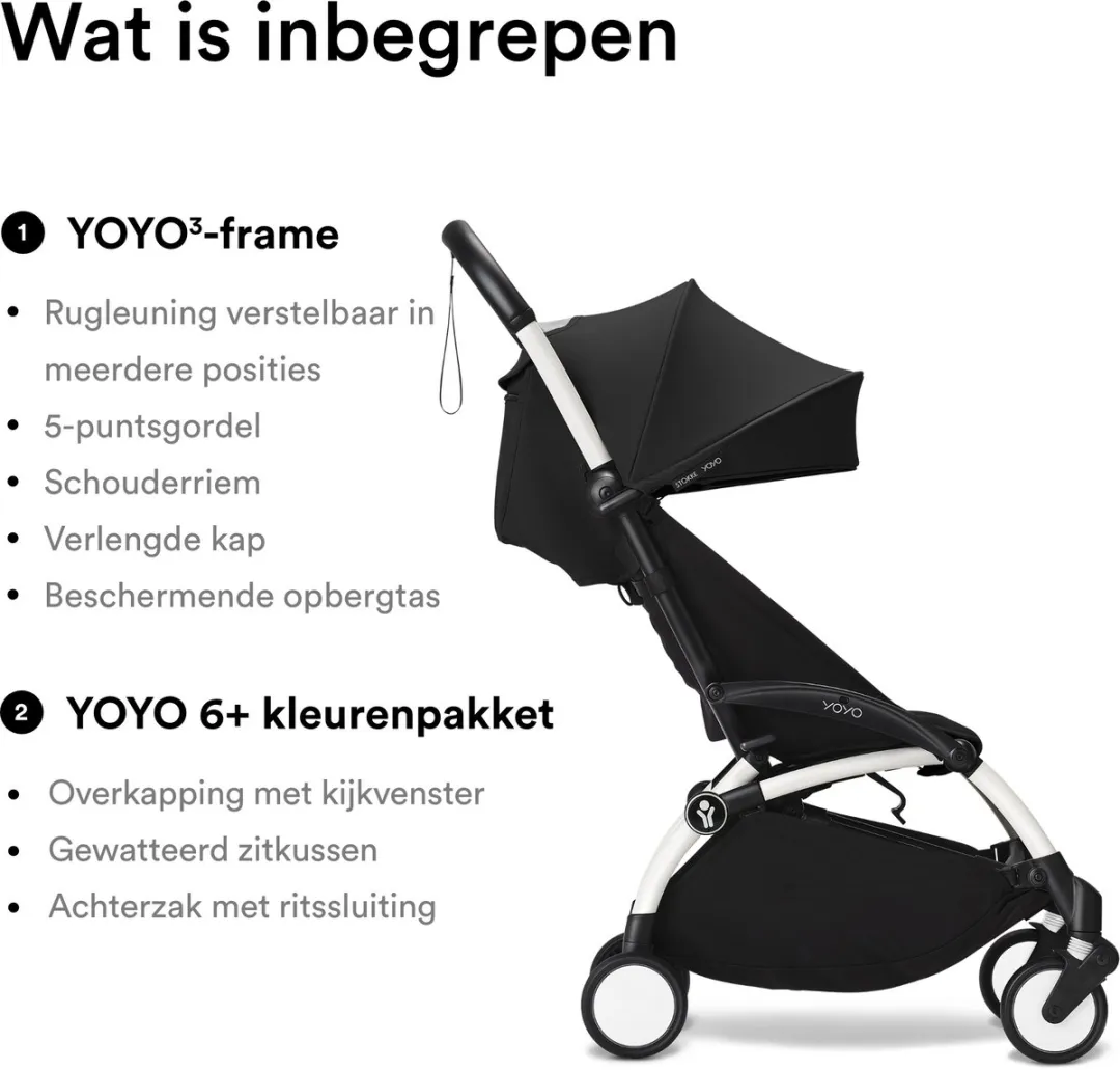 Stokke YOYO3 Kinderwagen - Zwart