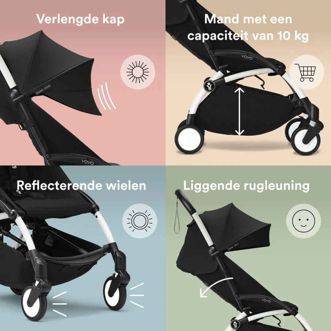 Stokke YOYO3 Kinderwagen - Zwart