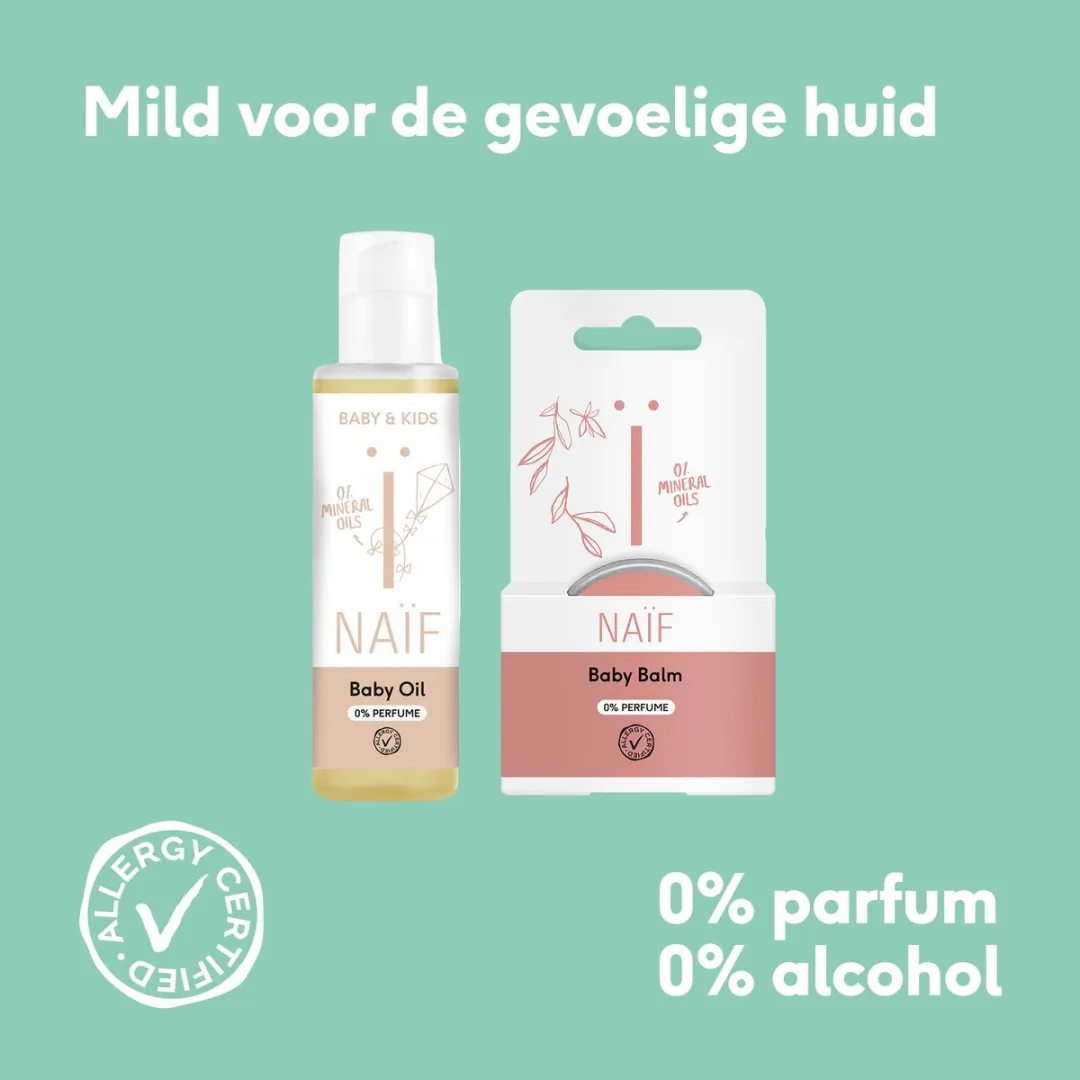 Naïf Baby Oil 0% Parfum - 2x100ml