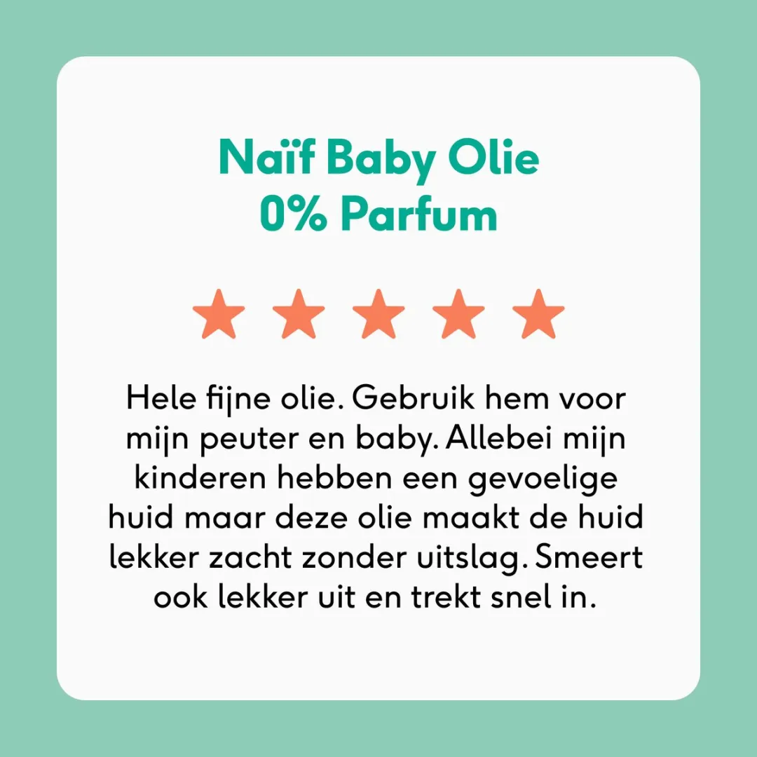 Naïf Baby Oil 0% Parfum - 2x100ml