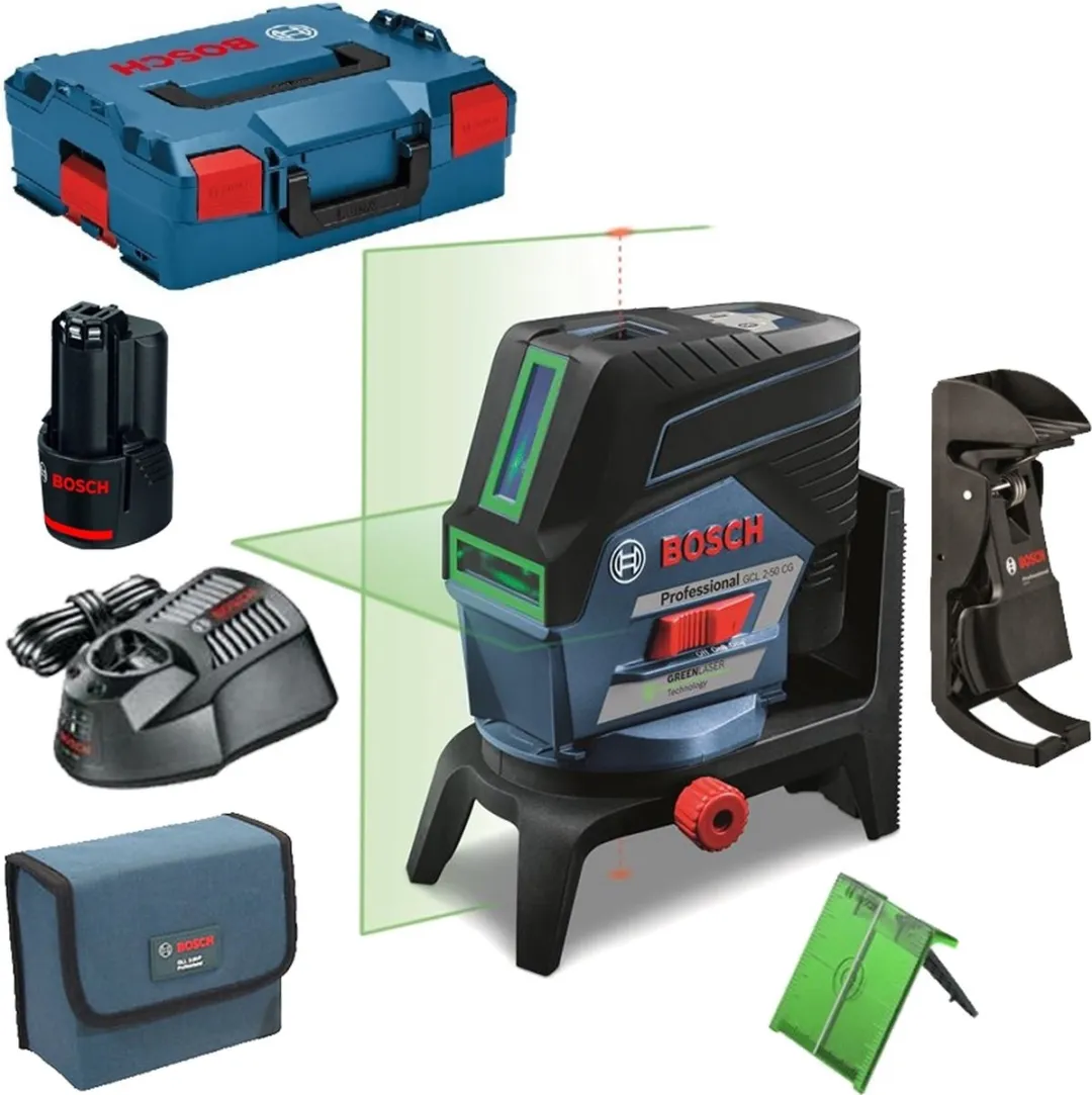 Bosch Professional GCL 2-50 CG Lijnlaser - 12V accu - Blauw/Zwart
