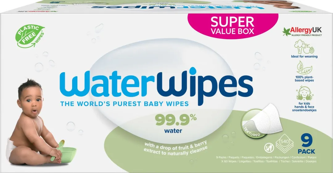 WaterWipes Snoetendoekjes Voordeeldoos 540 Stuks
