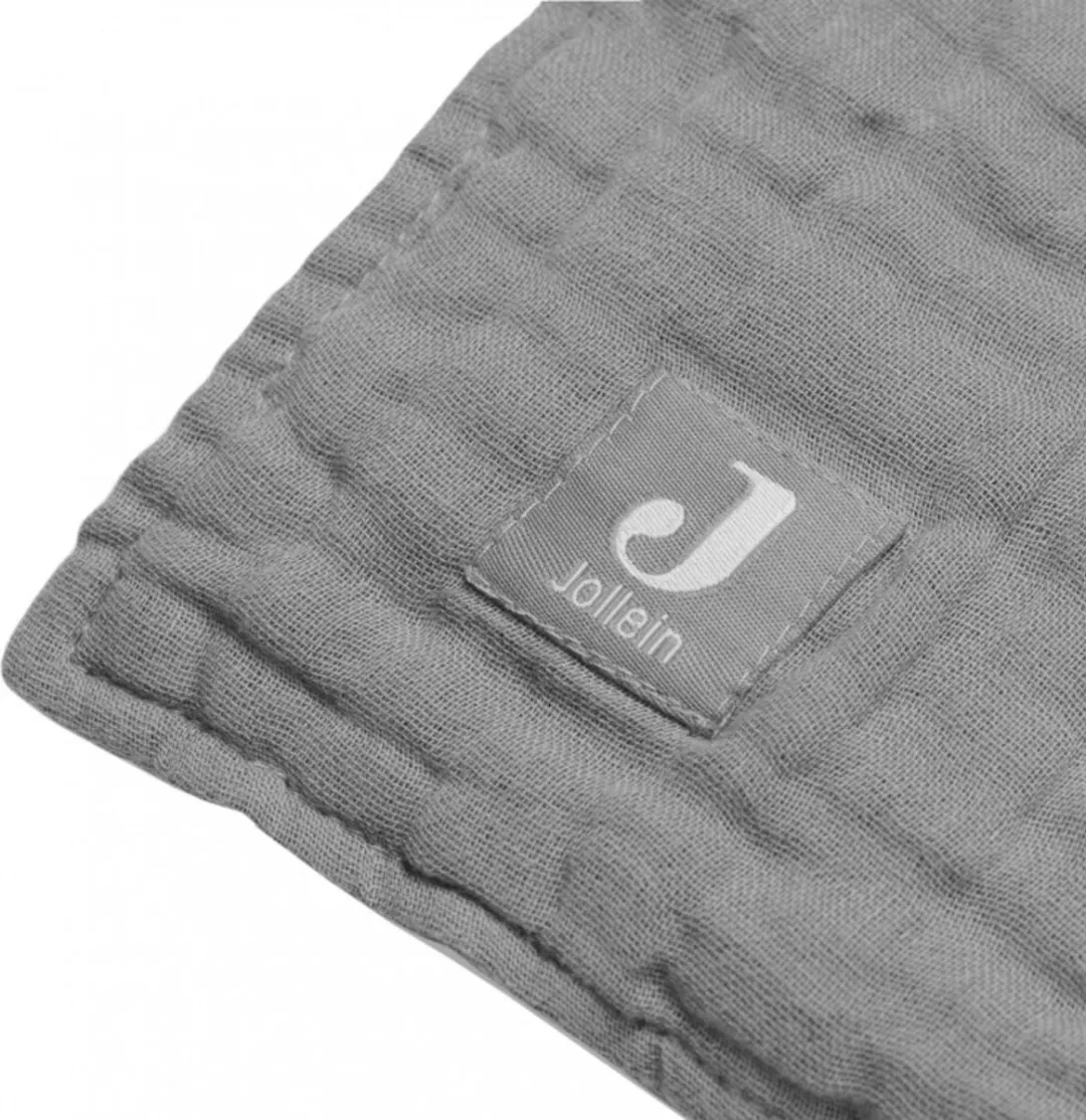 Jollein Baby Deken Wieg 75x100cm Muslin - Storm Grey