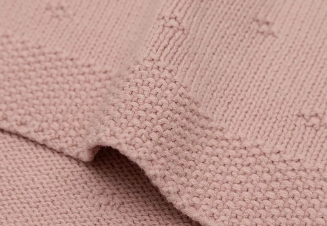 Jollein Deken Wieg 75x100cm Cosy Knit Wild Rose