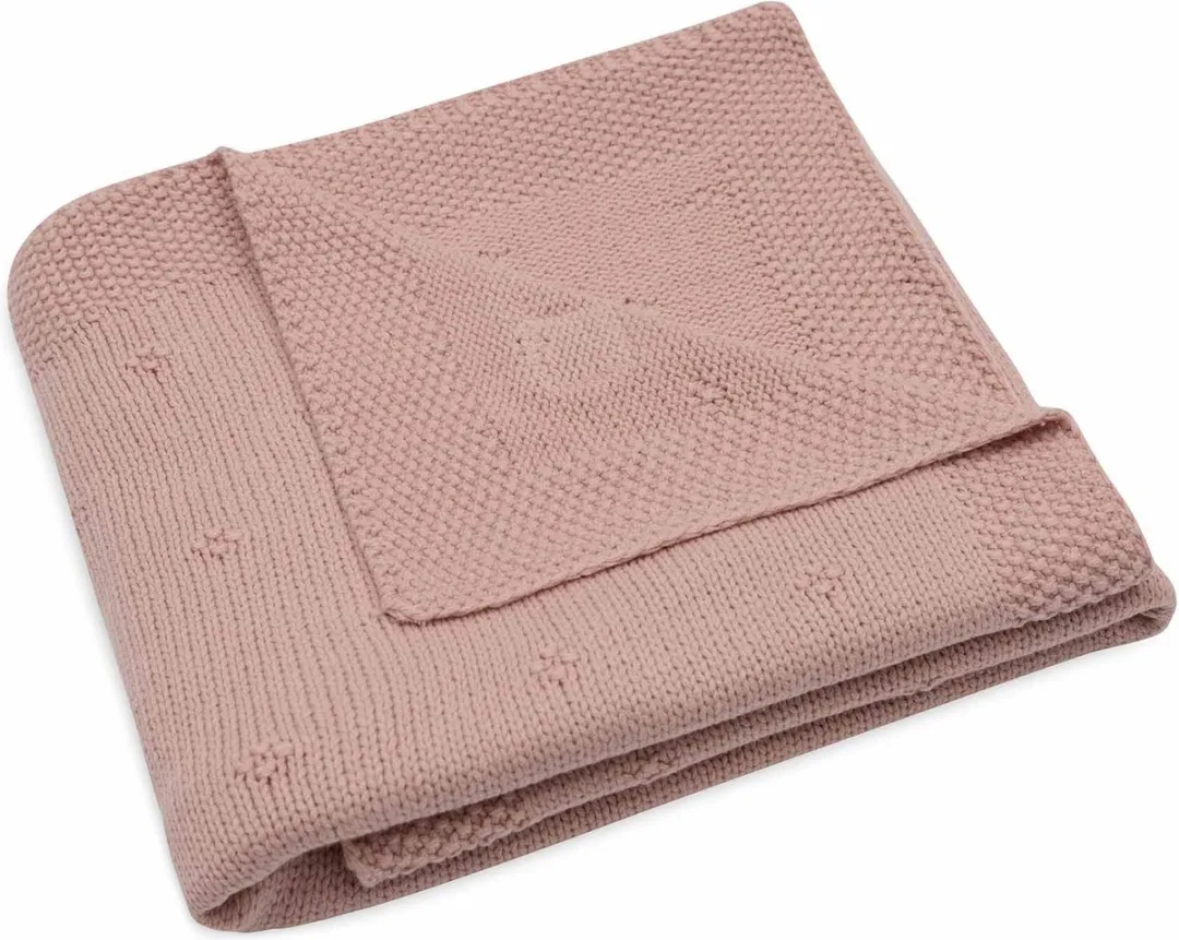 Jollein Deken Wieg 75x100cm Cosy Knit Wild Rose