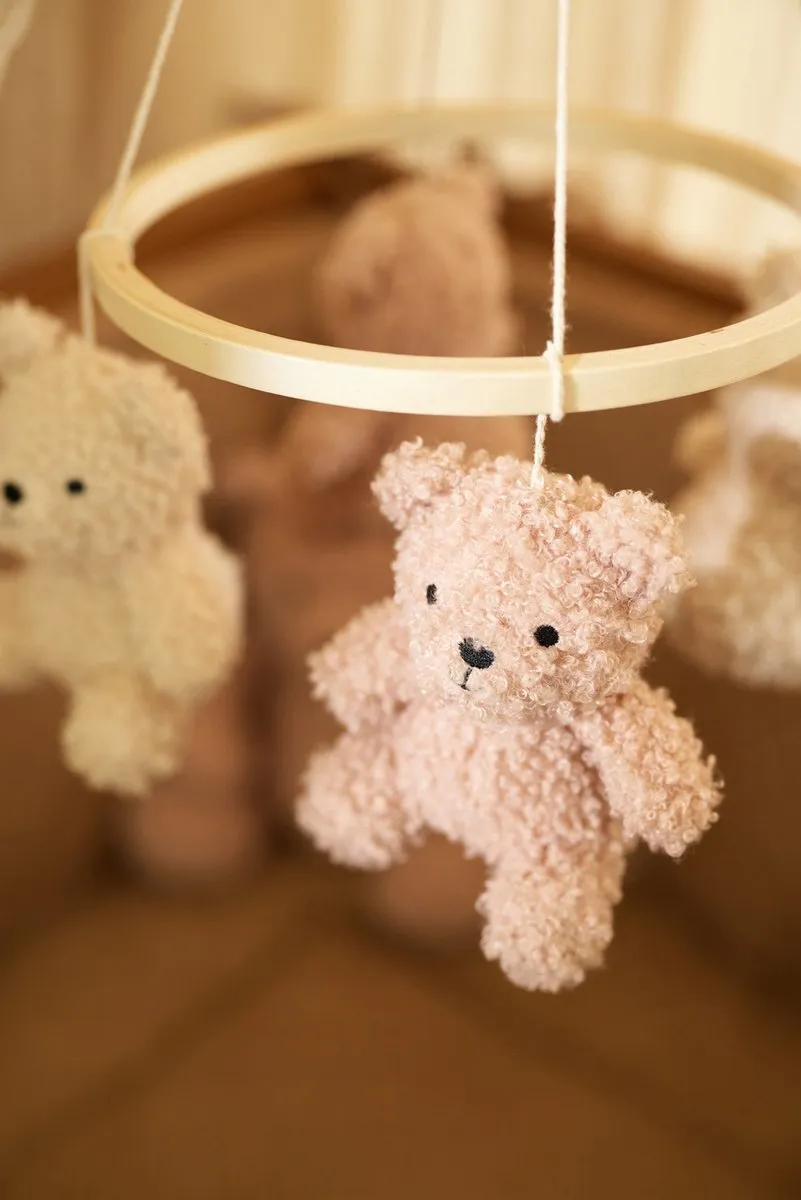 Jollein Baby Mobiel Teddy Bear Wild Rose/Naturel