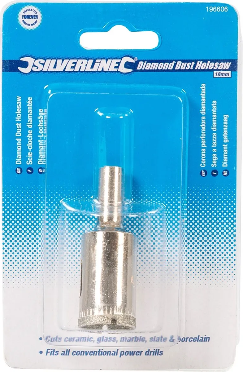 Silverline Diamant Gatenzaag Ø18mm - Roestbestendig