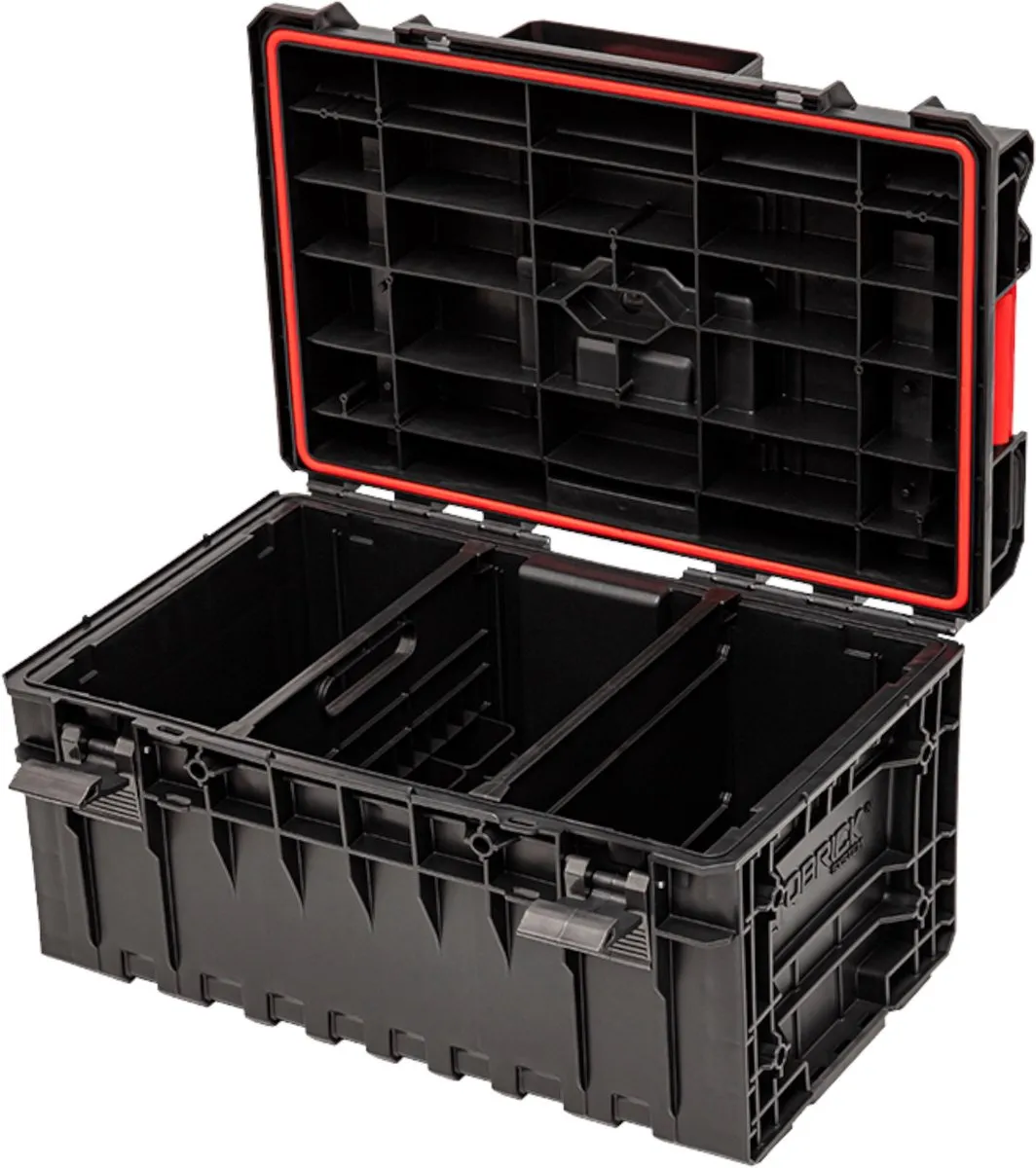 Toolbrothers RHINO XXL ECO Work+ Gereedschapskoffer L38 - IP66 - Rood/Zwart - afbeelding 2 van 5