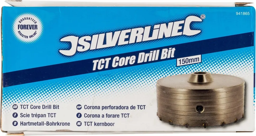Silverline TCT Kernboor 150mm - Steen/Beton