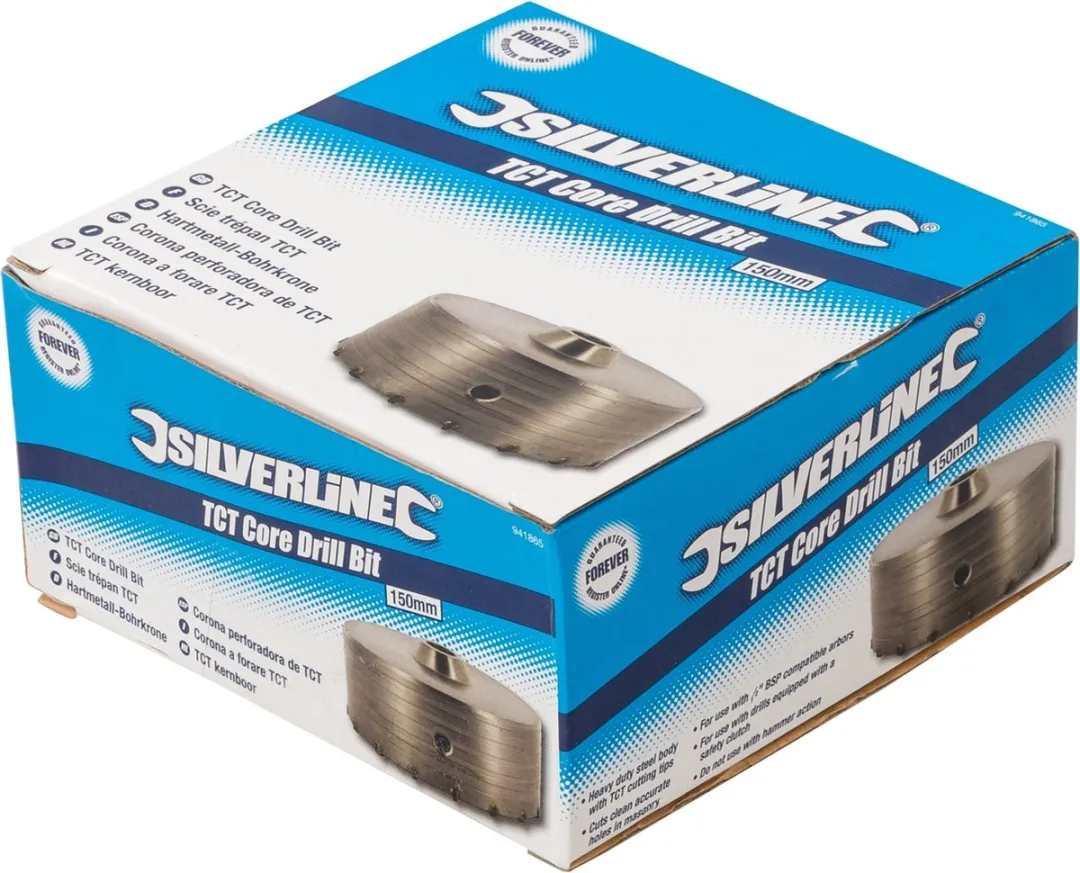 Silverline TCT Kernboor 150mm - Steen/Beton