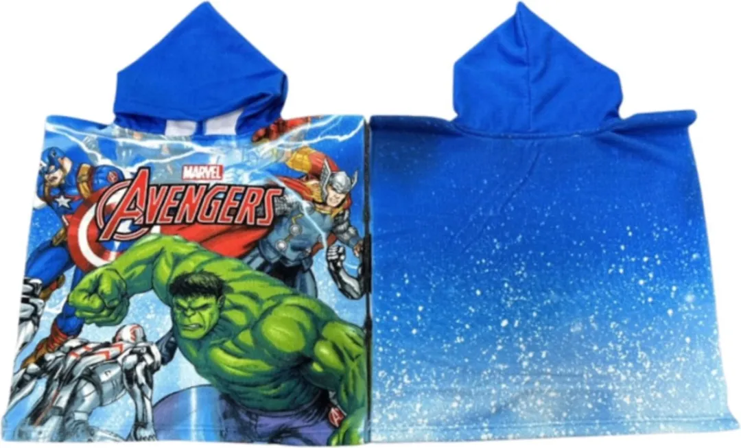 Marvel Avengers Badponcho - 100x50cm - Blauw
