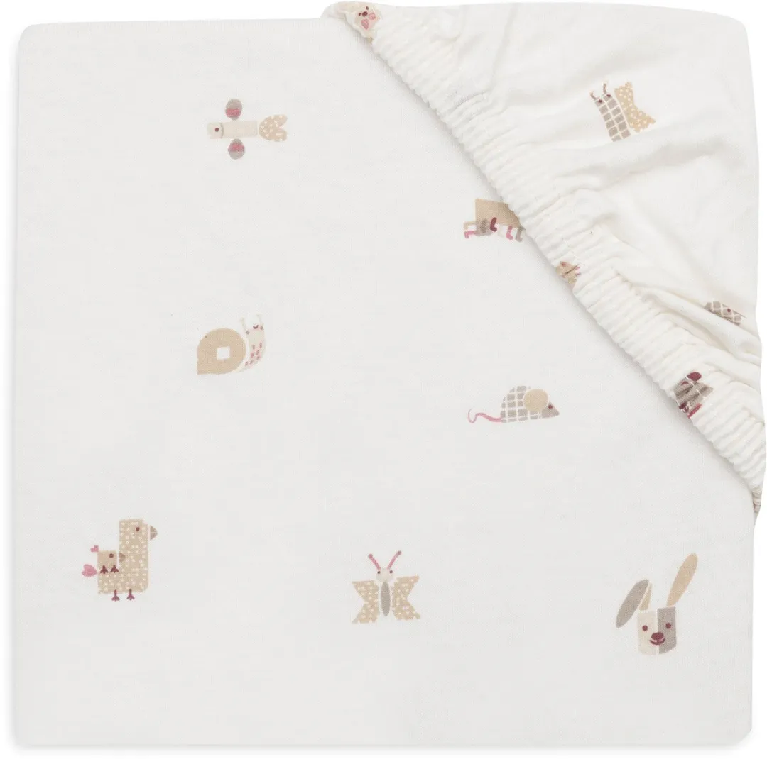 Jollein Hoeslaken Ledikant Jersey 60x120cm Animal Friends