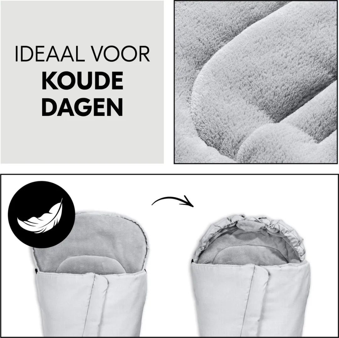 Hauck Kinderwagen Voetenzak Pushchair Footmuff Grey