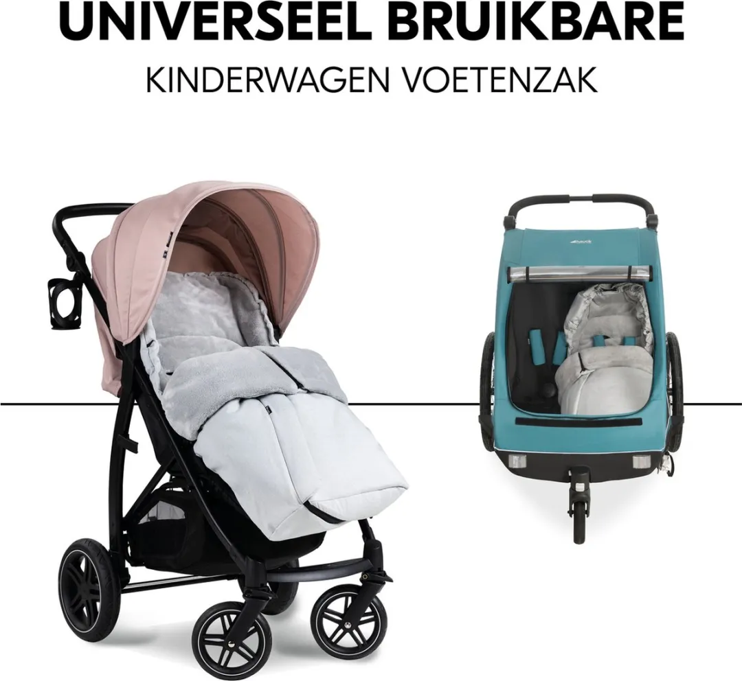 Hauck Kinderwagen Voetenzak Pushchair Footmuff Grey