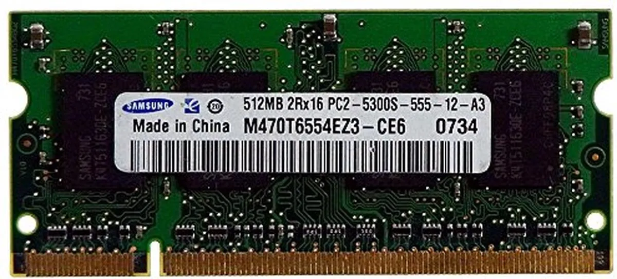 Samsung M470T6554CZ3-CE6 RAM-module 512MB