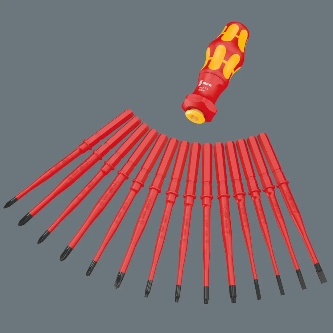 Wera 827 T i Kraftform Turbo Handhouder 150mm - Geel/Rood