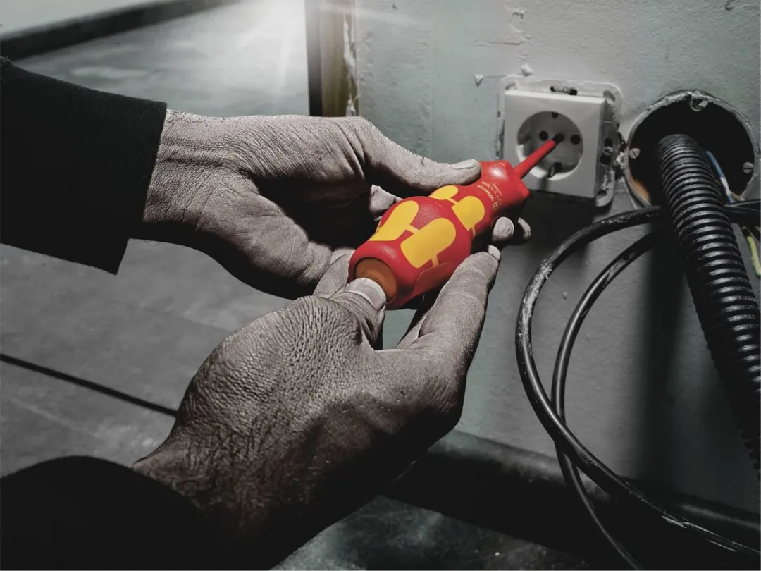Wera 827 T i Kraftform Turbo Handhouder 150mm - Geel/Rood
