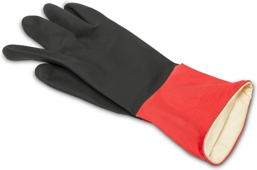 Rubi Tegelhandschoenen Latex - 2 Stuks - Zwart/Rood