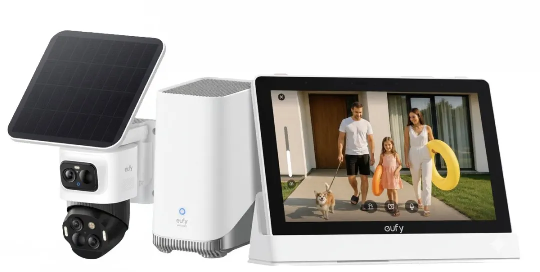 Eufy eufyCam S4 + HomeBase 3 S380 + E10 Smart Display - Wit/Zwart