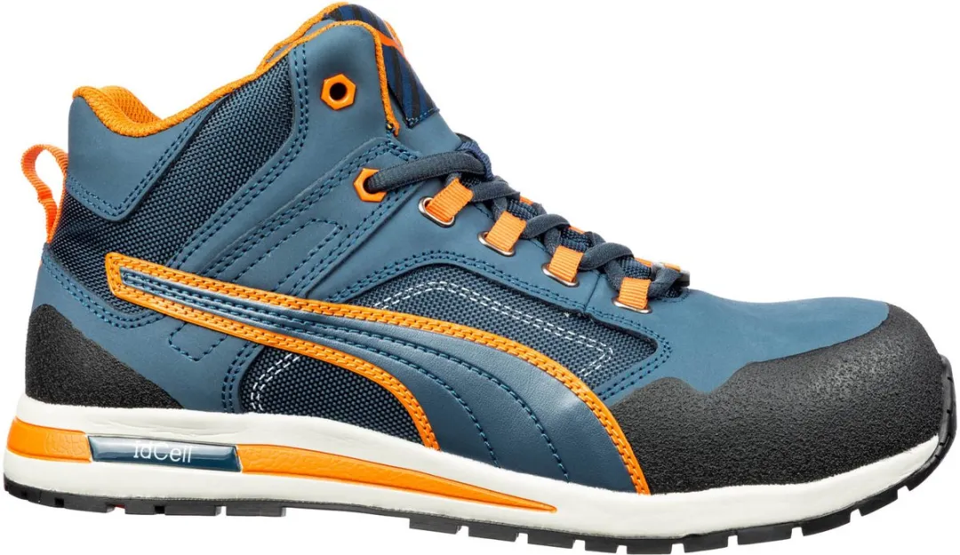 Puma Safety Crosstwist Mid S3 633140 - Blauw/Oranje - 39