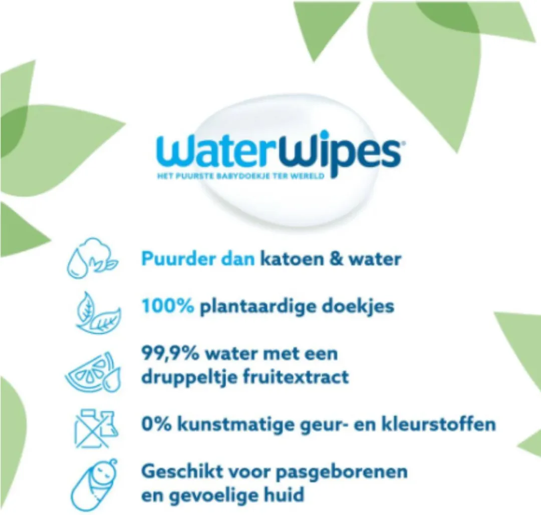 WaterWipes Billendoekjes BIO - 300 Stuks