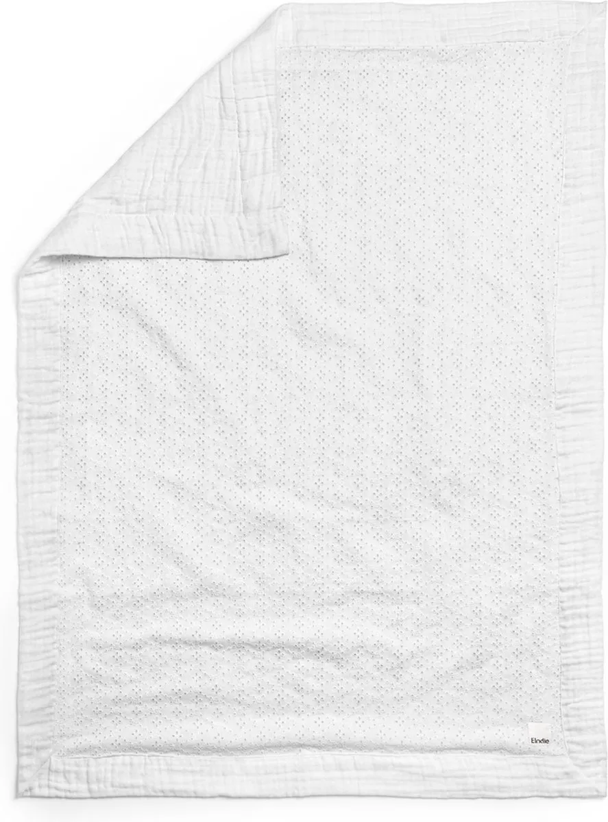 Elodie Hydrofiel Baby Deken 75x100cm - Embroidery Anglaise