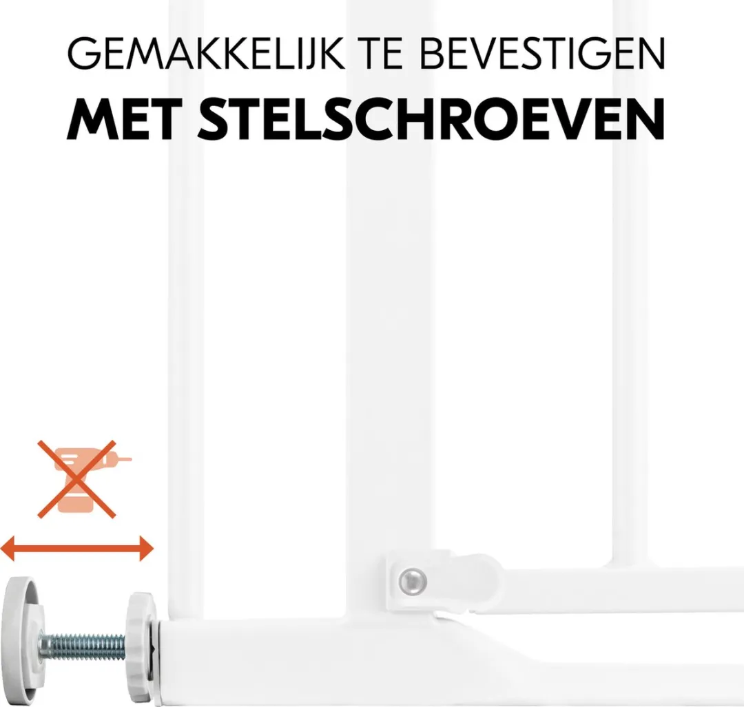 Hauck Clear Step Autoclose Traphekje 96-101cm - Wit