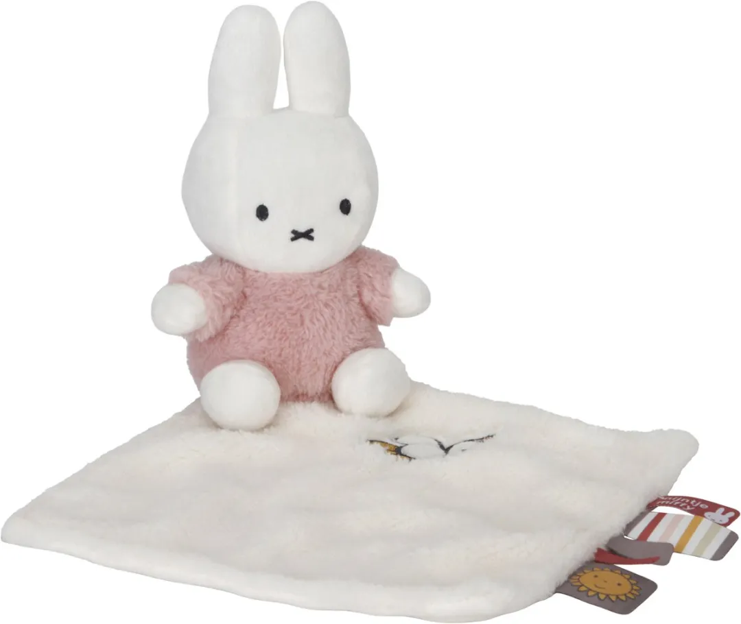 Nijntje Knuffeldoekje Fluffy Roze