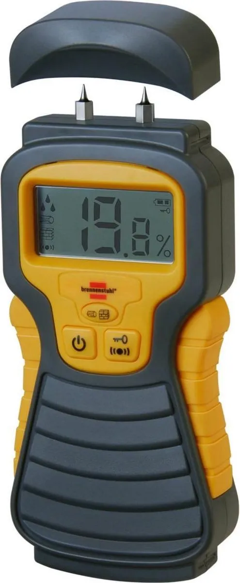 Brennenstuhl MD Vochtmeter - Hout/wanden - LCD Display - Antraciet/Geel