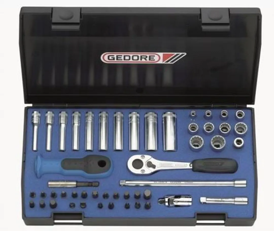 Gedore 1815687 Dopsleutelset 49-delig - 1/4" (6.3 mm) - Metrisch