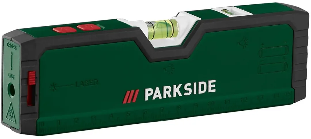 PARKSIDE Laser Waterpas 2m - Met kruislijnlaser - Incl. statief & batterijen